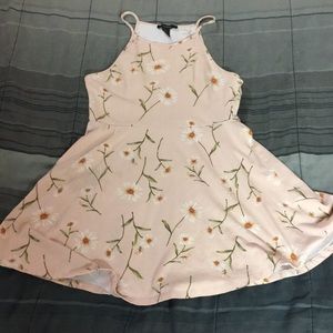 Pink floral dress